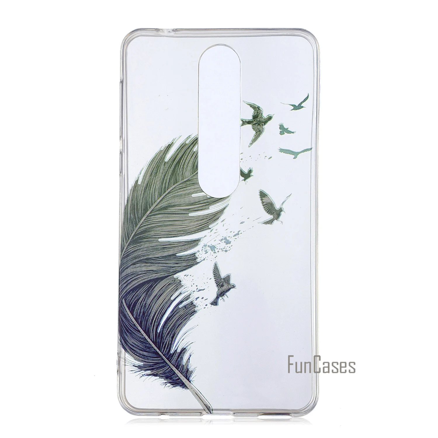 Чехол кошелек для Coque Nokia6 2018 чехол Sheii Fundas Nokia 6 высокопрозрачный мягкий из ТПУ