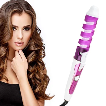 

2019 New Hair Curler Professional Electric Magic Spiral Anti-Scalding Curling Wand Fast Heating Hair Waver Hair Styler Tools