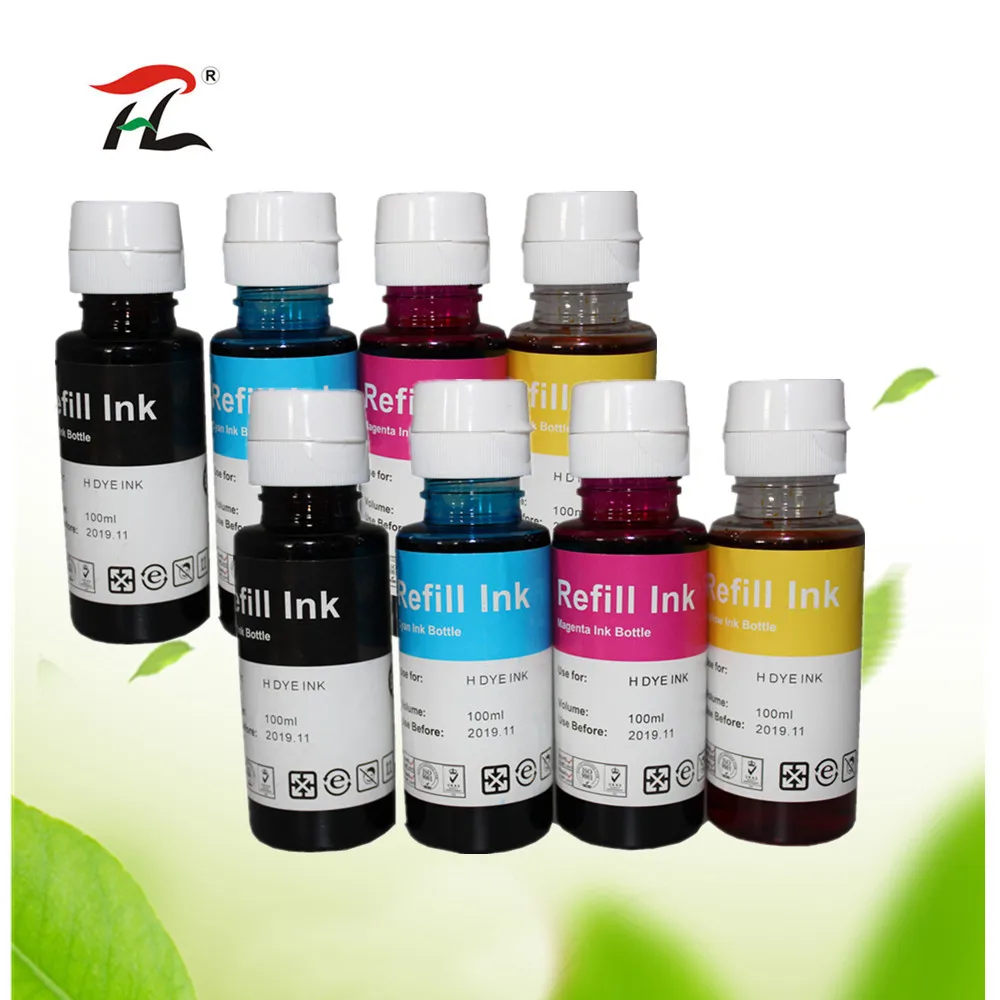 8PK YI LE CAI совместимые 400 мл цветные чернила для заправки комплект для hp 655 5820 чернила ПРЕИМУЩЕСТВО 3525 4615 4625 5525 6520 принтер 6525