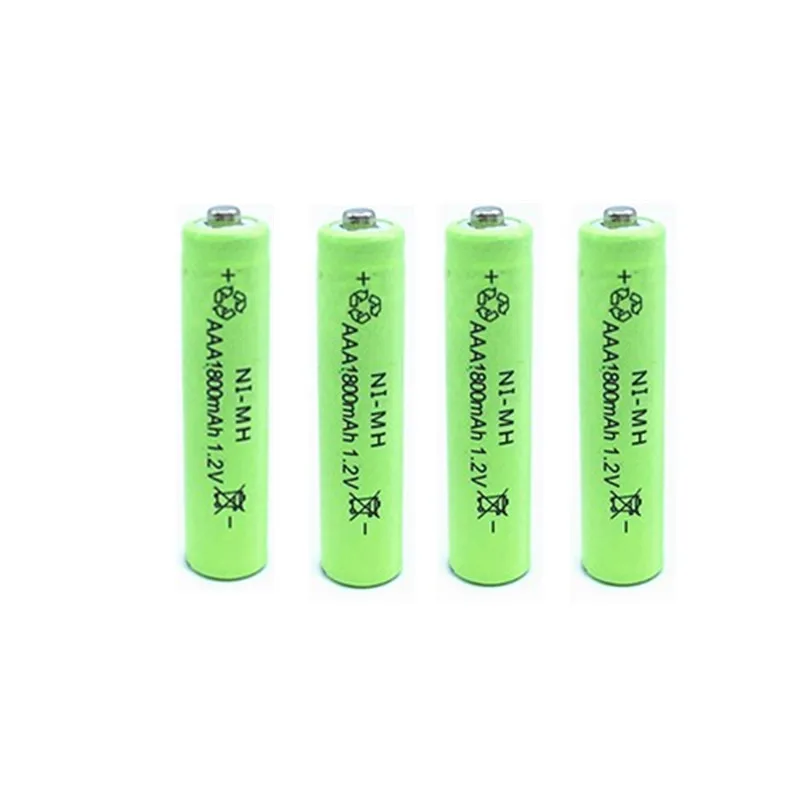 2 или 4 шт AAA 1,2 V 1800mAh перезаряжаемая NiMH батарея в Россию