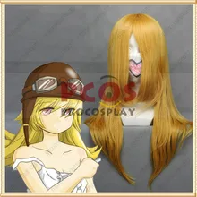 Bakemonogatari shinobu oshino Косплей желтый парик mp003634
