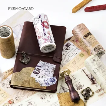 

10CM*5M Retro Vintage Masking Tape DIY Scrapbooking Diary Decor Sticker Gifts Wrapping Sealing Stickers Stationery