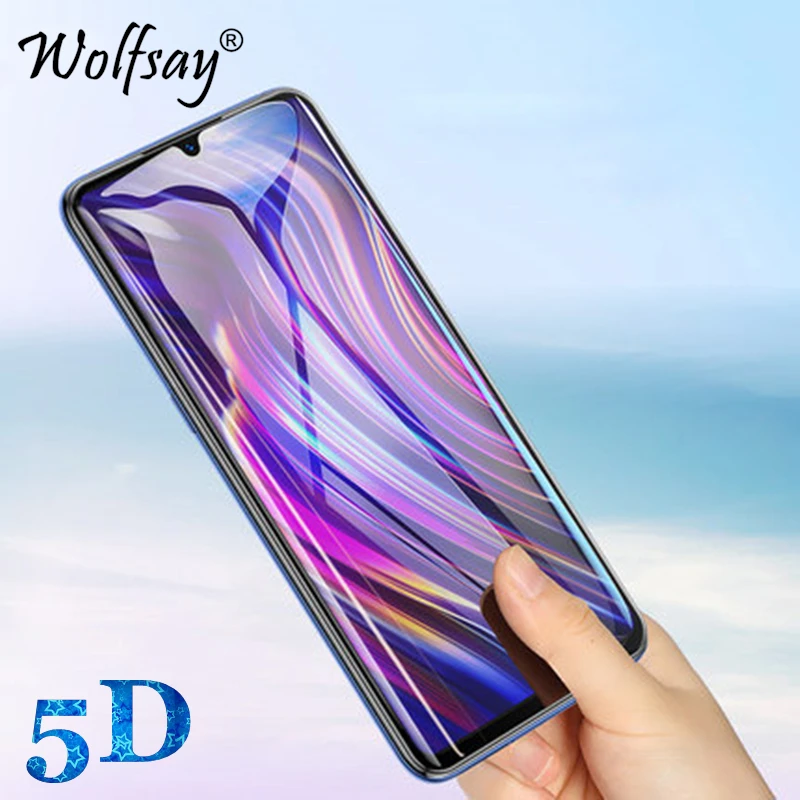 

Wolfsay 1PCS 5D Curved Screen Protector For VIVO V11 Pro Tempered Glass For Vivo V11 Pro Full Cover Edge Film for Vivo V11 V11i