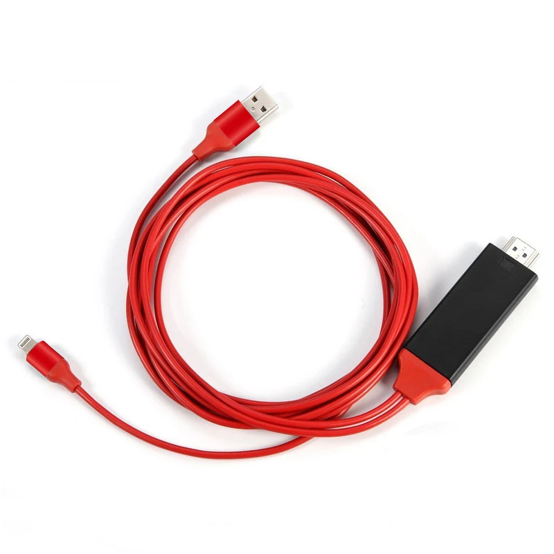 2 шт. 1 8 м HDMI кабель Pin для HD ТВ цифровой MHL к 1080P адаптер iphone 7 plus 6 6S | Электроника