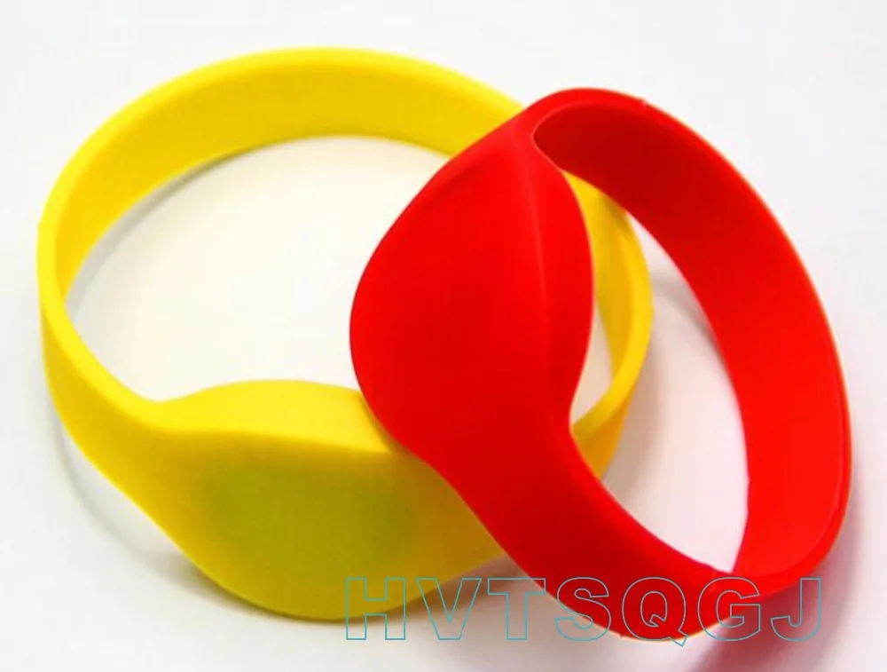

13.56MHz Silicone RFID Wristband/Proximity Waterproof Bracelet for access control/Fitness/Swimming pools/water park 100pcs/lot