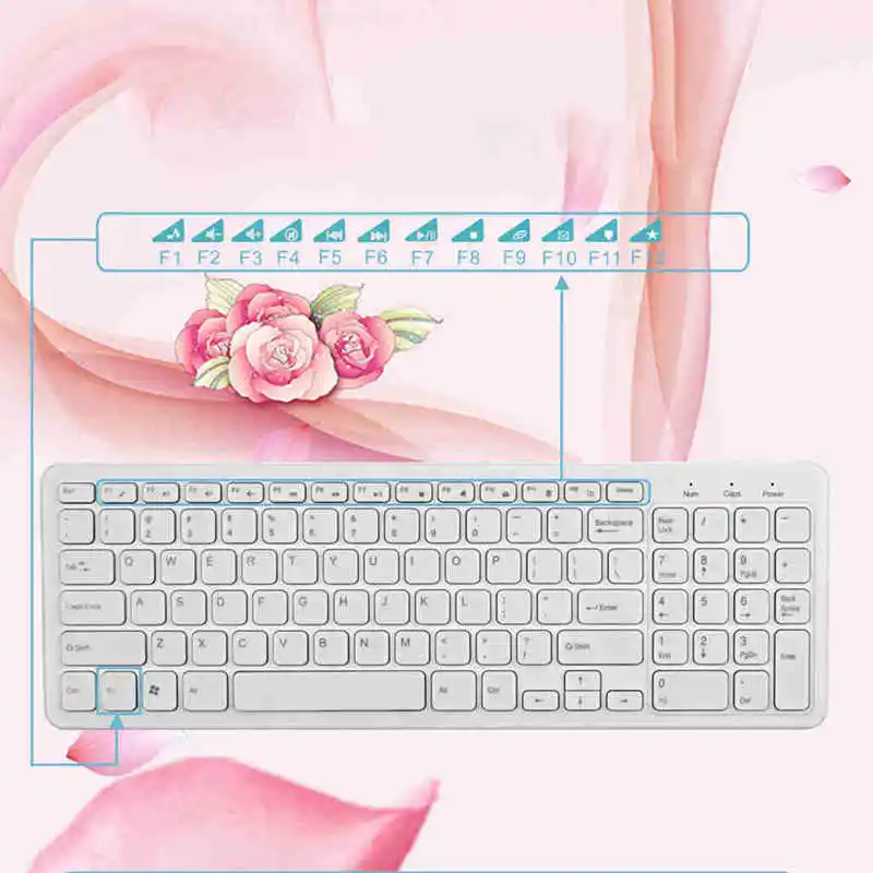 2.4G Optical Wireless Keyboard Mouse Kit Wireless Mouse Usb Receiver Combo For Macbook Pc Laptop Portable Ultra Thin Office Su