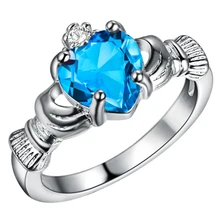 

Elegant Multi Color Choice Crystal AAA Cubic Zirconia Silver 925 Ring for Women Dating Wedding Engagement Vintage Bague for Lady