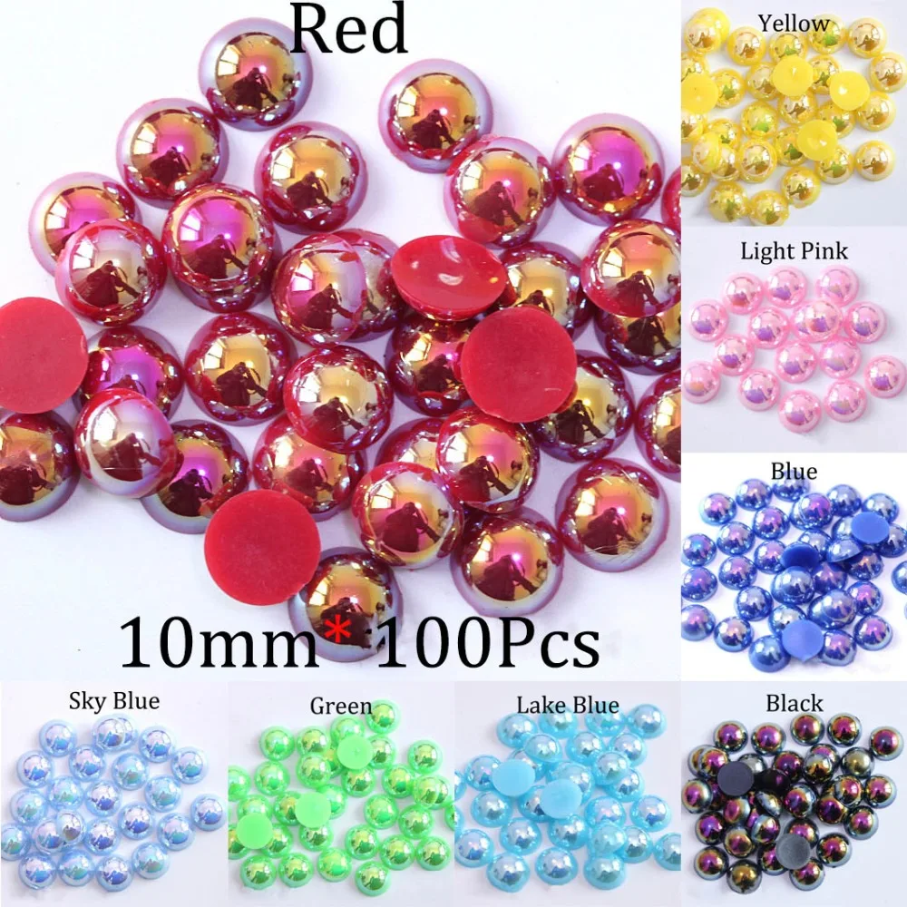 

Cabochon Half Round Bead 2 3 4 5 6 8 10 12 14 mm Pearl Craft ABS Imitation Pearl Half Round Resin Beads DIY Jewelry Decorate