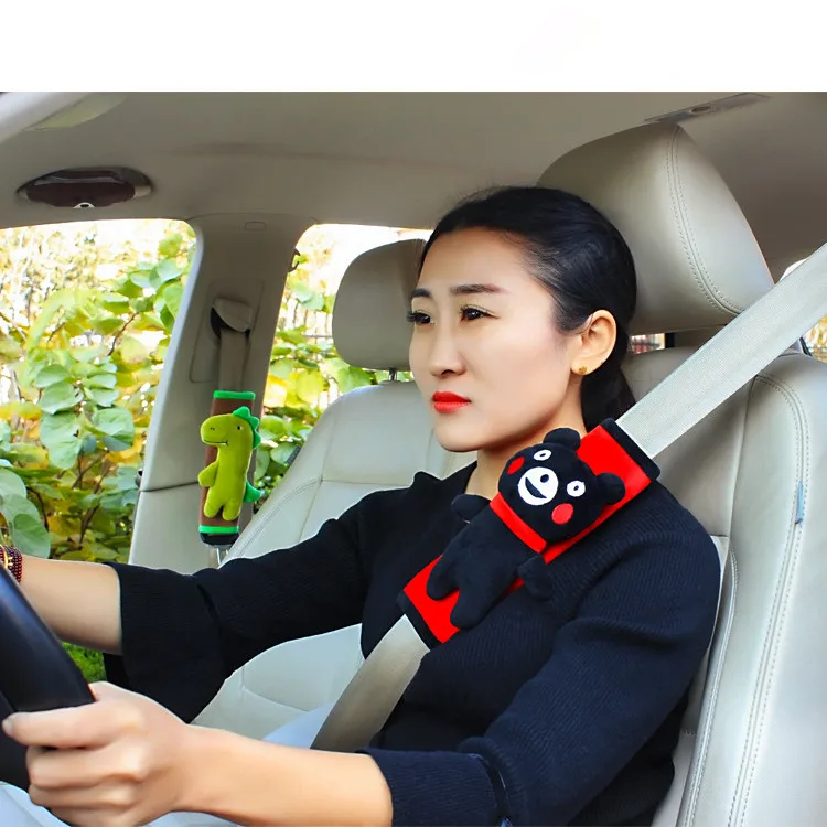 1 шт. детский ремень безопасности с мультяшными животными|child safety belt|safety beltseatbelt pad |