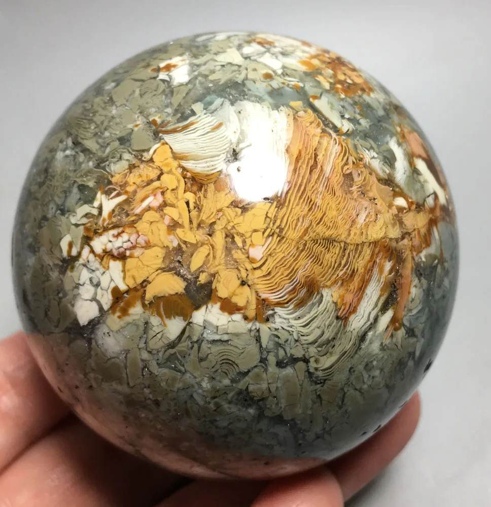 

493g NATURAL OCEAN JASPER QUARTZ BALL CRYSTAL HEALING ramadan gifts