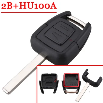 

1 PIECE 2 button remote key shell case with HU100A blade for Opel