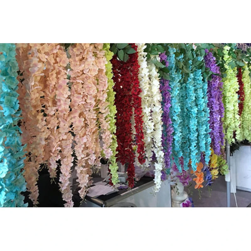 Artificial Hanging Silk Hydrangea Bouquet Flower Vine Wedding Party Home Decor