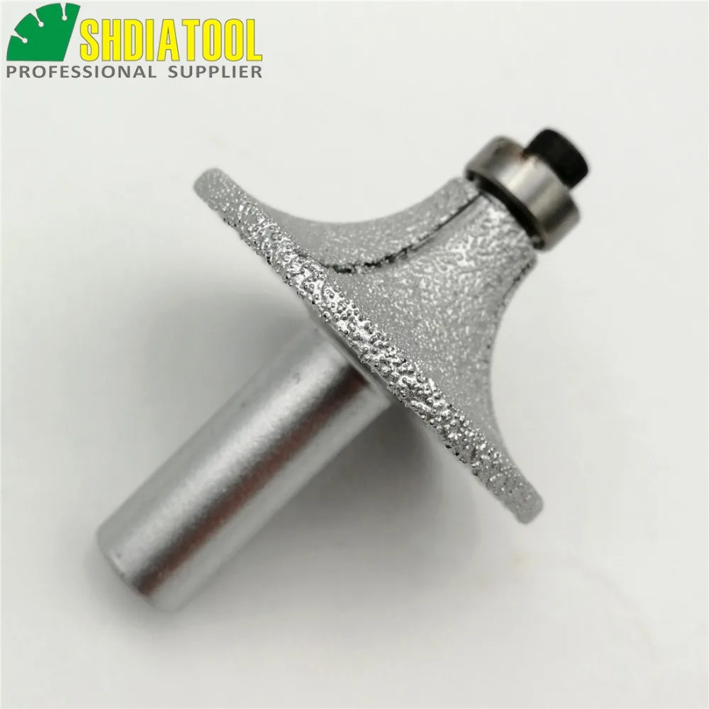 DIATOOL № 11 радиус 18 мм вакуума паяных алмазные маршрутизатор для камня 12,7 мм хвостовиком для края профиля