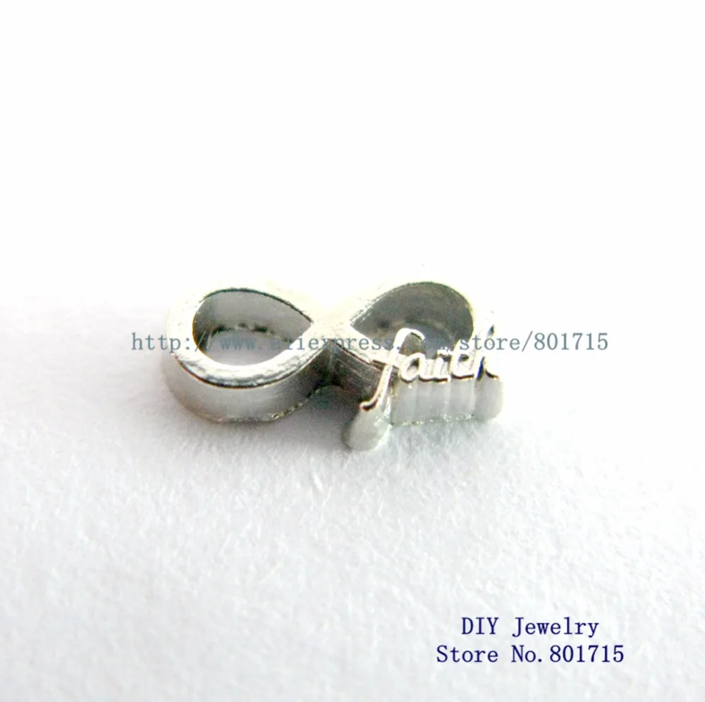 

Infinity with Faith floating locket memory charms for floating living memory locket wholesales as gift 10pcs FC838 a