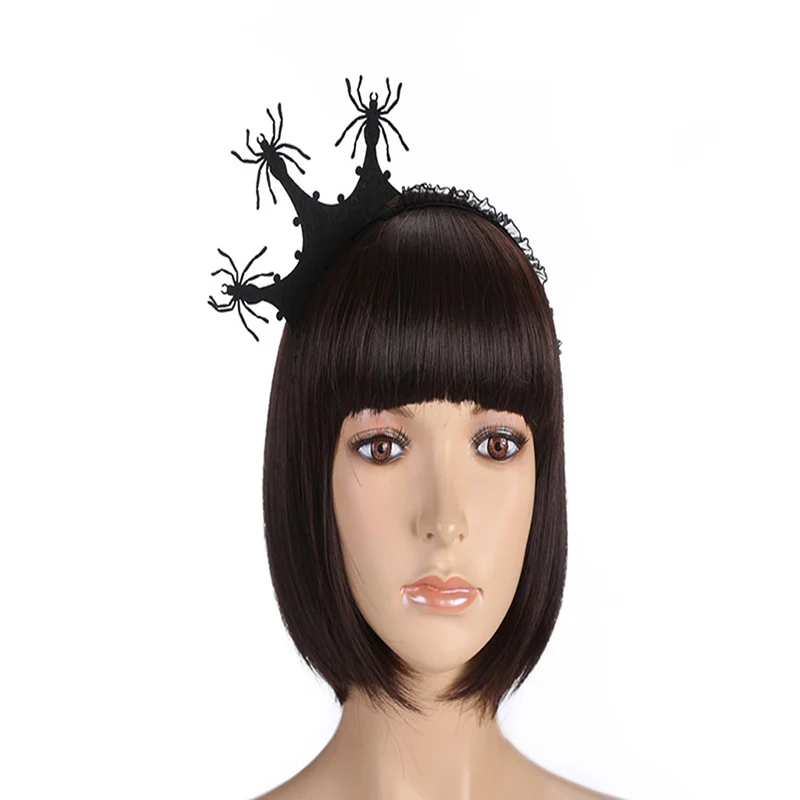 

Black Crown Spider Fascinator Hair Hoop Headband Headwear for Halloween Masquerade Ball Party Fancy Dress Party spider