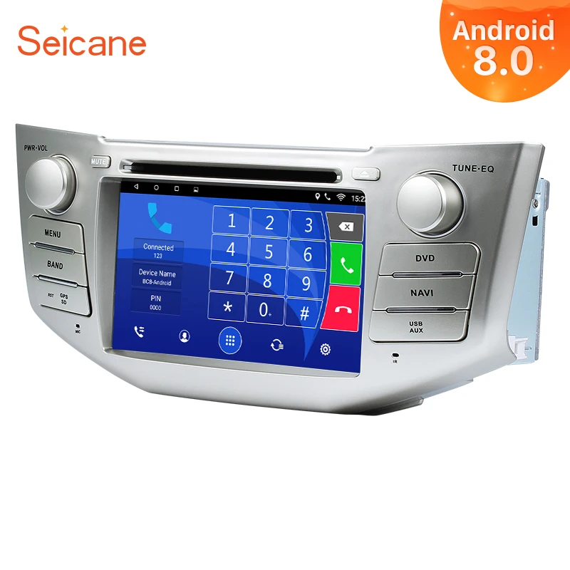 Seicane Android 8,0 HD " 2Din автомобильный Радио Стерео DVD gps Tochscreen Авторадио плеер для Toyota Harrier Lexus RX 350 330 400h