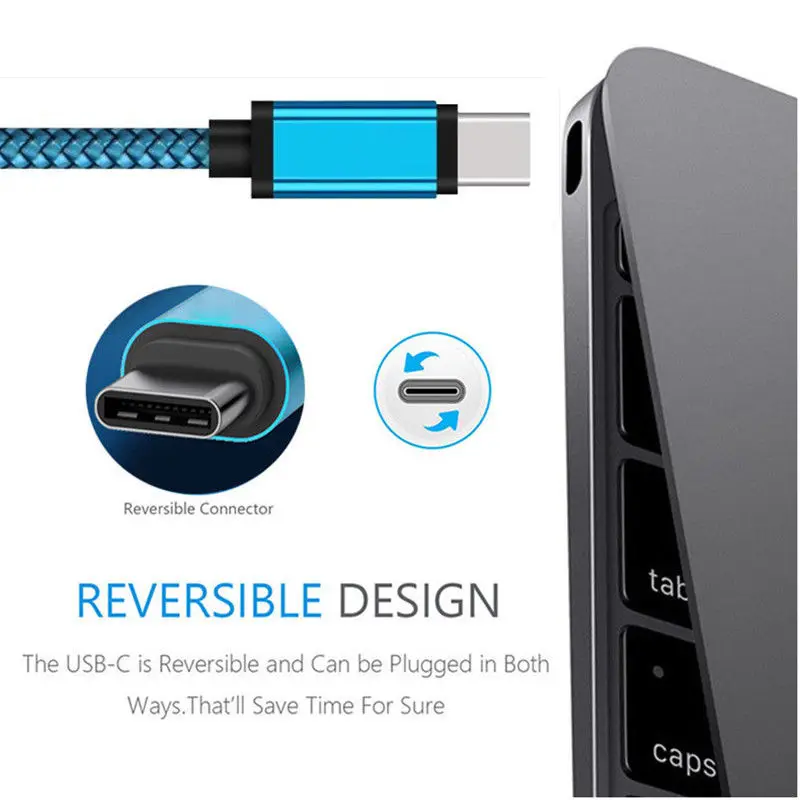 3~ 10 футов USB C зарядное устройство type-C 3,1-USB 2,0 A Синхронизация данных зарядный плетеный кабель для samsung A70 Note 9 8 A20 A30 A40 A50