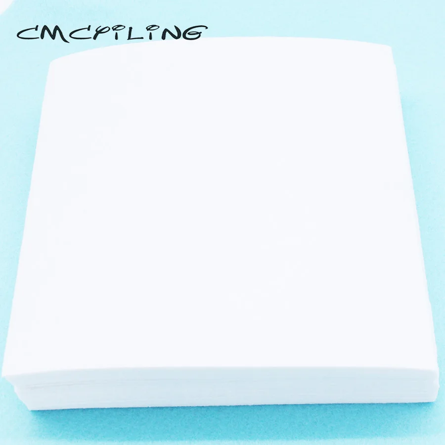 CMCYILING 40 шт./лот 20*20 см белая войлочная ткань толщина 1 мм полиэфирная для шитья