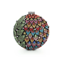 3 цвета roud форма кристалл вечерняя сумка клатч Сумки полные вечерние сумочки со стразами Алмазная вечерняя сумочка женские сумки(8755A-CG