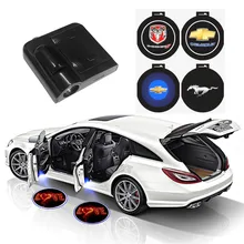 Беспроводной Автомобильный Дверной светодиодный лазерный проектор с логотипом Ghost Shadow светильник 1 шт. Автомобильный Универсальный ForToyota Ford Volkswagen Mercedes-Benz