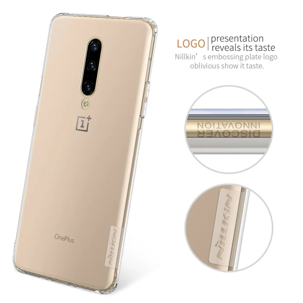 Чехол из ТПУ для Oneplus 7 Pro/Oneplus 7 NILLKIN Nature, мягкий прозрачный силиконовый чехол для телефона Oneplus 7 Pro