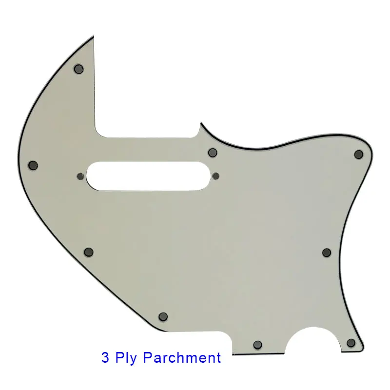 Pleroo гитарные аксессуары Pickguard 9 винт для Fender Merle Haggard Signature Telecaster Модифицированная Thinline гитарная пластина для царапин - Цвет: 3 ply parchment