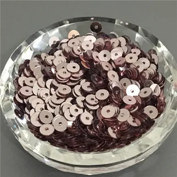 

50g(8000pcs) 5mm Flat Round Shape Loose Sequins Champagne Color Paillettes Sewing Wedding Craft Children DIY Accessories