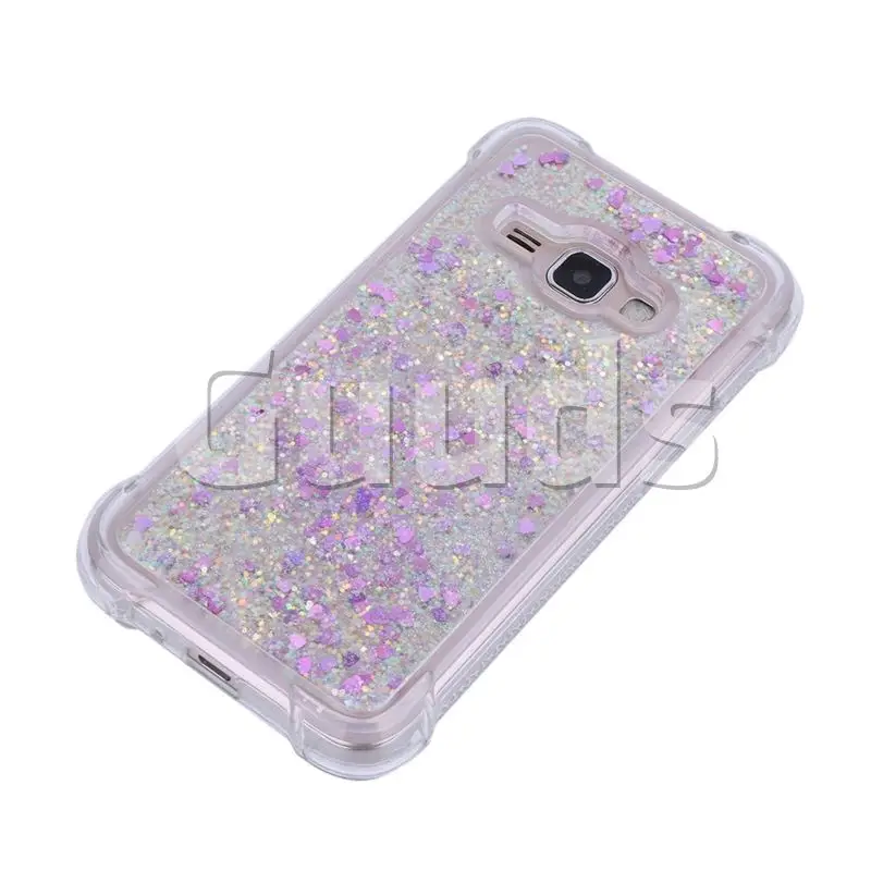 Dynamic Liquid Glitter Sand Quicksand Star TPU Case for Samsung Galaxy J1 2016 J120 - Rose