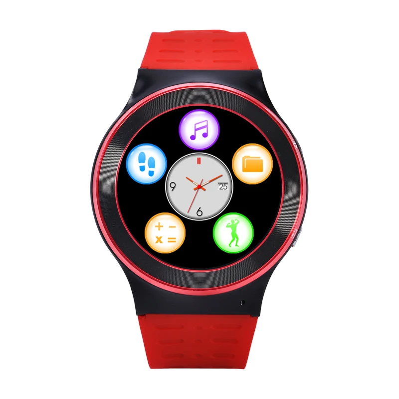 2017 best selling Android V5.1 1.3 Inch MTK6580M Smart Watch Phone wristwatch Support heart rate Gsm Sim-card With 5MP Camera
