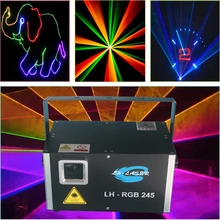 Ночной клуб 2,5 Вт rgb Полноцветный анимационный лазерный свет/рождественское Лазерное освещение 2,5 Вт лазерный проектор rgb