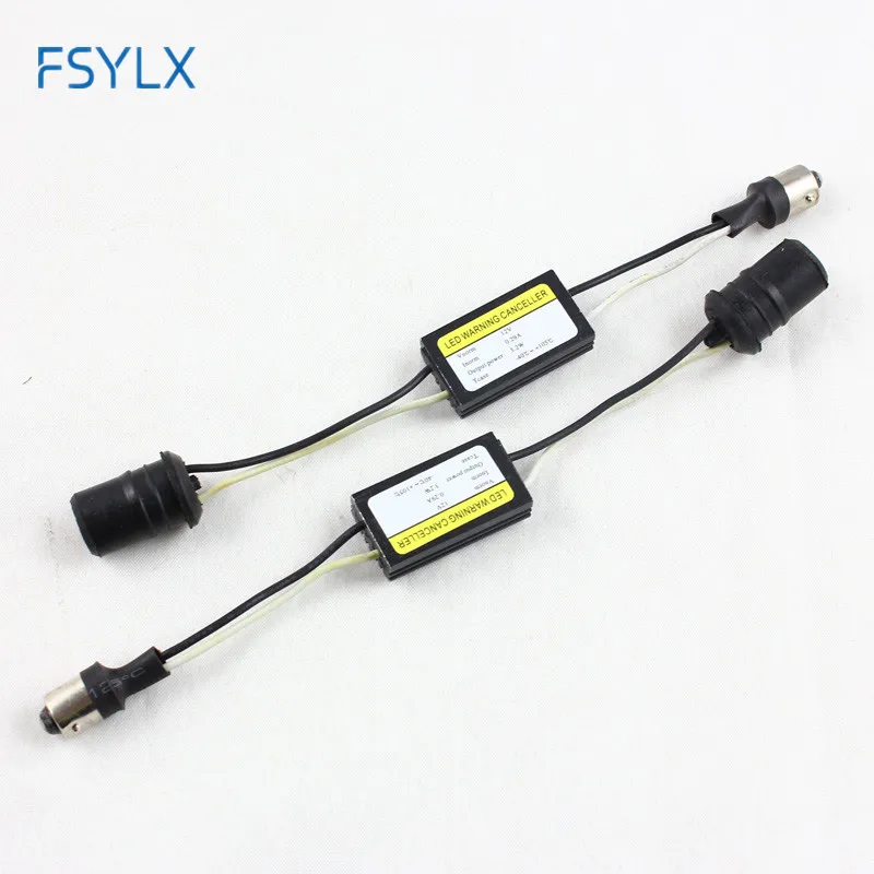 

2xCar BA9S LED Lamp Decoder Wiring Adapter LED Decoder Anti Flicker Warning Canceller Hard Socket FREE SHIPPING