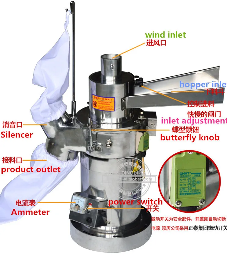 Sinparto китайская травяная медицина+ порошок машина шлифовальный станок+ 15 кг в час