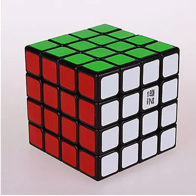QIYI 3x3x3 магический скоростной Куб 5x5x5 без наклеек, Магический кубик 2x2x2, карманный кубик-головоломка, профессиональный кубик 4x4x4 qiyi, развивающие игрушки - Цвет: 4x4x4 black
