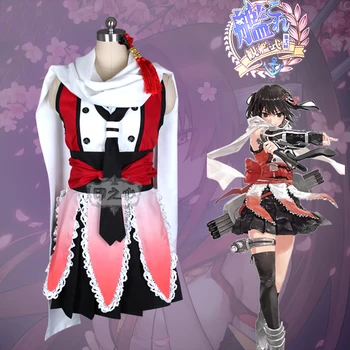 

Anime! Kantai Collection Sendai Battle Suit Dress Uniform Cosplay Costume Custom-made Size Halloween Clothes Free Shipping