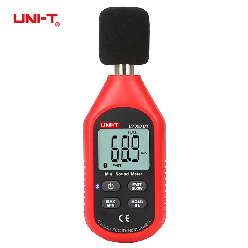 

UNI-T UT353BT Sound Level Meter Digital Tester Decibel Metro dB Tool Noise Audio Detector Indicator with USB Bluetooth Function