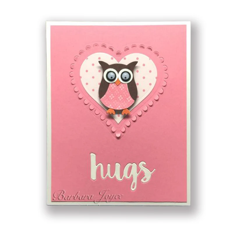 

Love owl Carbon steel Cutting Dies Stencil Craft for DIY Creative Scrapbook Cut Stamps Dies Embossing Paper Hand Craft
