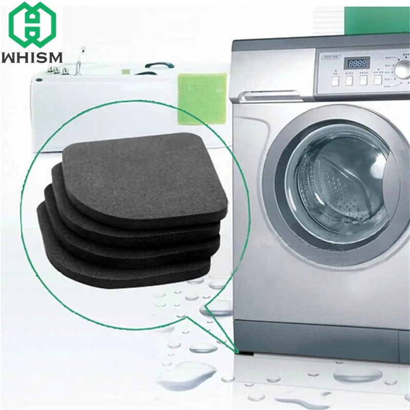 

WHISM 8PCS Rubber Anti-vibration Shock Pad Non-slip Protecting Mats For Washing Machine Refrigerator Furniture Bathroom supplies