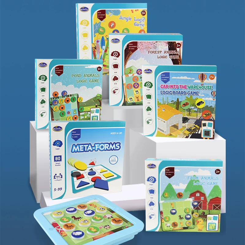 Игра головоломка с животными джунглей развивающие игрушки игра Tangram навыки