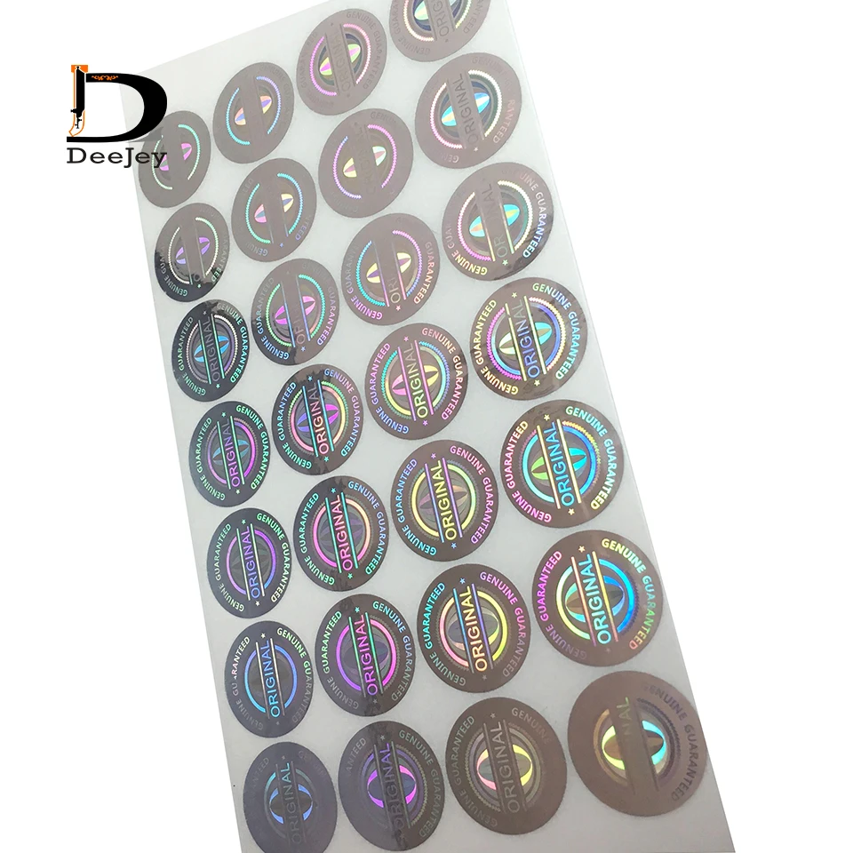 

stock hologram stickers 20mm round holographic sticker leaving VOID after peel disposable original warn sticker 2000pcs lot