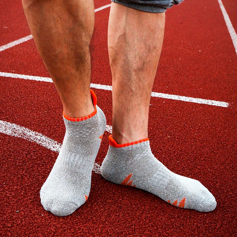 LifeWheel мужские носки осенние и зимние модели чистые низкие, чтобы помочь плюс бархатные толстые хлопковые носки спортивные дышащие носки 5 пар