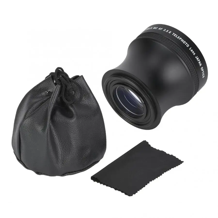 52 мм 3.5x Увеличение телеобъектив Универсальный для Canon Nikon Pentax Olympus sony samsung SLR камера HD металлический телеконвертер