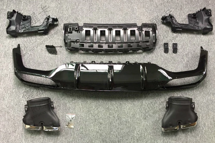 w213 amg e63 rear diffuser with exhaust tips 17y~ 1