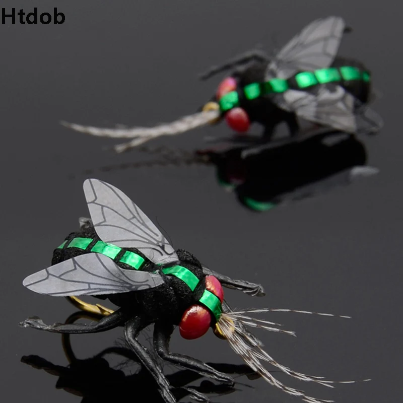 3pcs//pack Lifelike Dragonfly Insects Fly Fishing Flies Popper Lure Bait Hook
