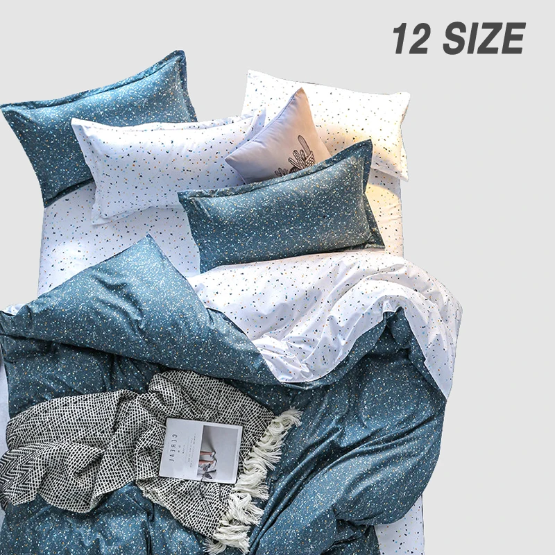 

Custom Soft Bedding Sets USA Russia Europe King Queen Size Simple Duvet Cover Set Soft Sheet Set Single 140*200 bed linen Star