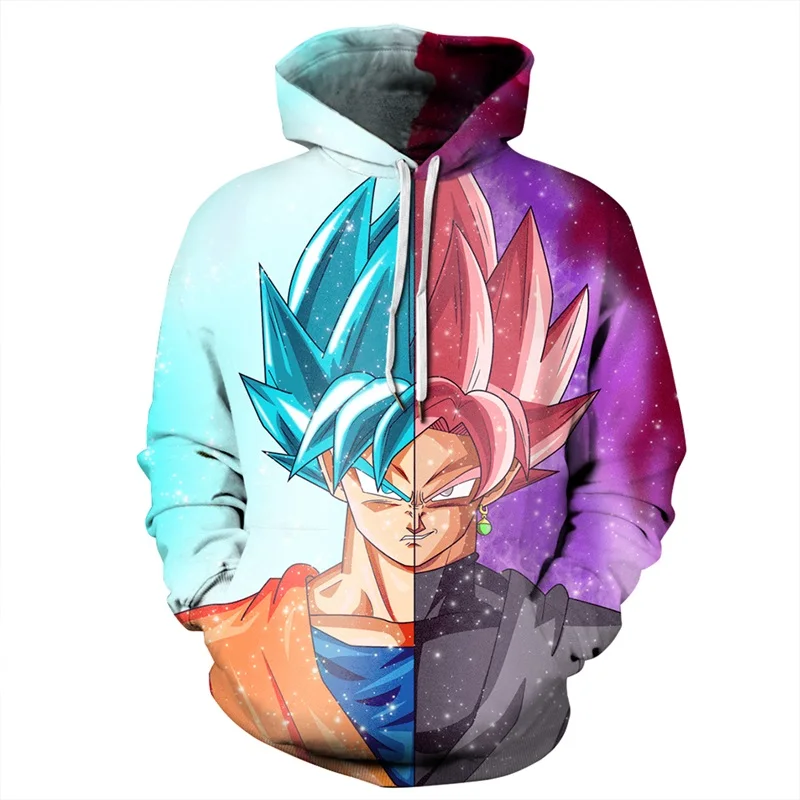Dragon Ball толстовки 3D с капюшоном Z худи в стиле аниме пуловер осенний спортивный