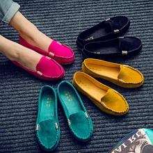 Женская обувь на плоской подошве, большие размеры 35-43 г. Лоферы ярких цветов без застежки на плоской подошве удобные балетки на плоской подошве женская обувь, zapatos mujer