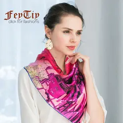 14 мм 100% Pure шелковый шарф Для женщин Эльсой хиджаб моды Цвет блок пляж шаль Платок Квадратный Средства ухода за кожей шеи Обертывания 90x90 см