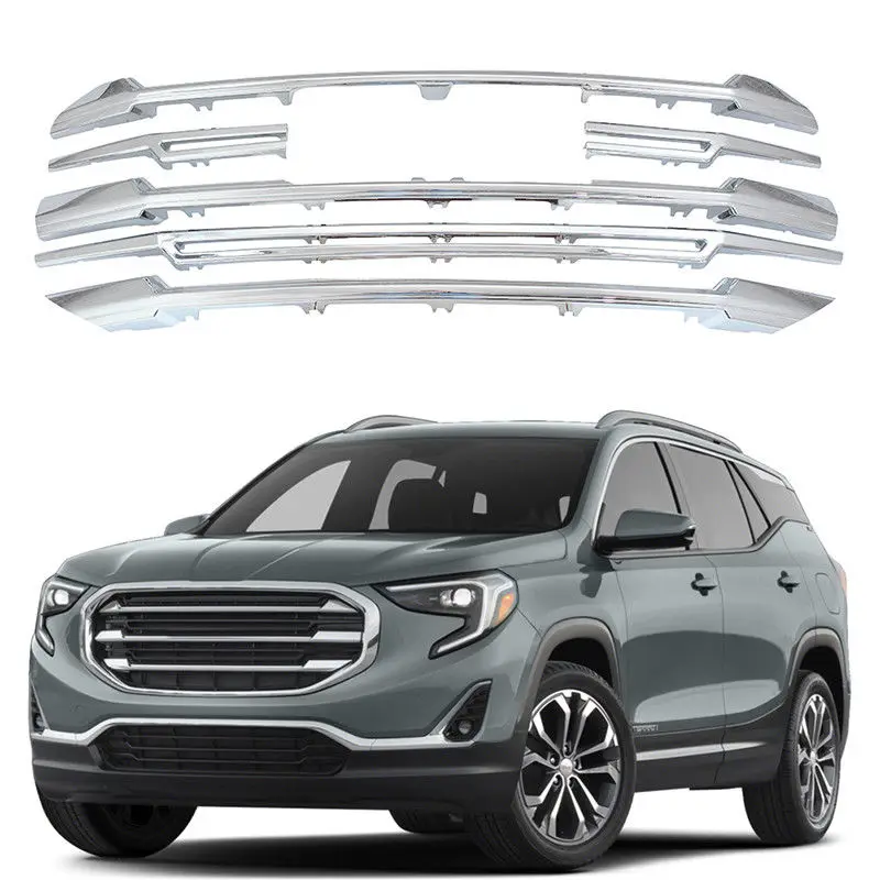 Loyalty for GMC Terrain 2018 2019 ABS Front Grille Cover Trim Chrome