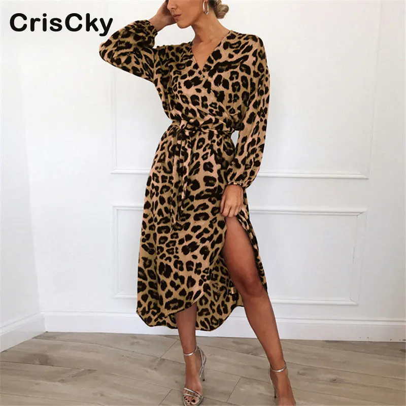 CRISCKY Fashion Summer Woman Casual Dress Plus Size Women V Neck Long Sleeve Bandage Midi Dresses Ladies Elegant Loose Dress CRISCKY Fashion Summer Woman Casual Dress Plus Size Women V Neck Long Sleeve Bandage Midi Dresses Ladies Elegant Loose Dress