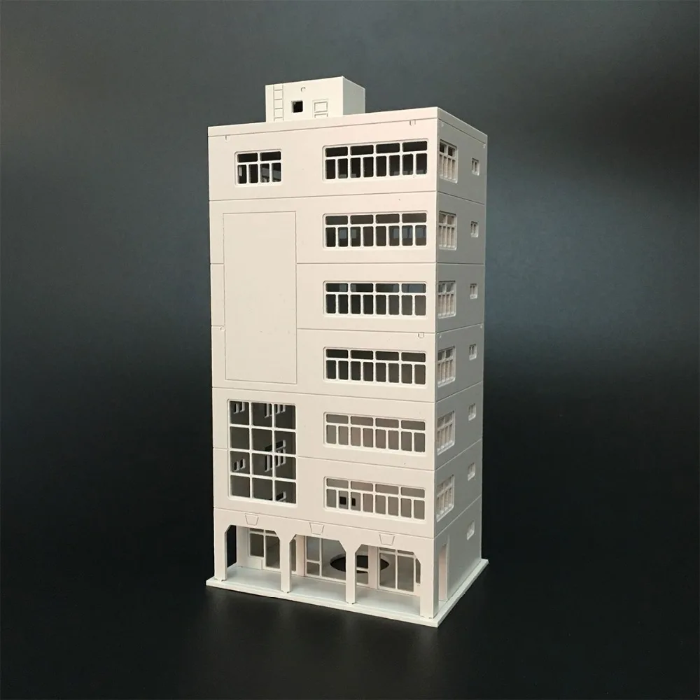 DIY 1:150 N Scale City Office Building Real Estate Sand Table House Decoration Exquisite Simulation Train Model - Image 2